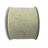 2.5" x 10yd Ivory Embossed Ribbon