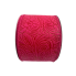 2.5" x 10yd Cranberry Embossed Ribbon