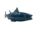 16" Aquamarine Ceramic Decor Fish