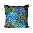 17" Hydrangeas on Black Pillow
