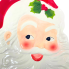 14.5" Ceramic Santa Face Holiday Plate