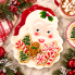 14.5" Ceramic Santa Face Holiday Plate