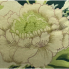 17" Stitched Green Floral Indoor Pillow