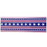 2.5" x 10yd Bold Stars and Strips Glitter Ribbon