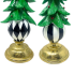 Christmas Tress on Ball Pedestal Set