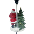 19" Christmas Tree & Santa Lamp
