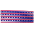 2.5" x 10yd Double Stripes and Stars Glitter Ribbon