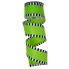 2.5" x10yd Lime with Black & White Gingham Stripe Border