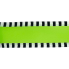 2.5" x10yd Lime with Black & White Gingham Stripe Border