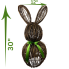 30" Wooden Bunny Decor