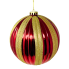6" Green, Red & Gold Ball Ornament Set