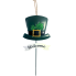 23" St. Pat's Hat "Welcome" Metal Yard Stake