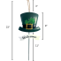 23" St. Pat's Hat "Welcome" Metal Yard Stake