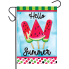 Watermelon Popsicle Garden Flag