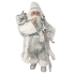 19" Silver Santa w/ Fur Coat