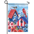Patriotic Birdhouse Garden Flag