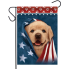 Patriotic Puppy Garden Flag