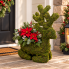 17" Sitting Reindeer Deco Moss Planter