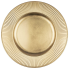 13" Rnd Ribbed Charger Plate - Gold