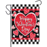 Valentine’s Check Garden Flag