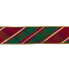 2.5" x 10yd Red/ Green/ Gold Plaid Bias Dupioni Ribbon