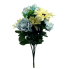 18" Blue Peony and White Sunflower Bush