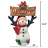 Welcome Snowman Sign with Solar Lights