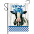 Cow with Flowers Garden Flag