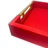 16" Red Serving Tray with Handles
