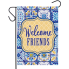Blue and Yellow Tile Garden Flag