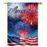 America Fireworks House Flag