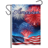 America Fireworks Garden Flag