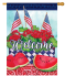 Watermelon & Flags House Flag
