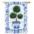Chinoiserie Topiary House Flag