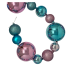 72" Ball Ornament Garland- Pink & Light Blue