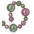 72" Ball Ornament Garland- Pink & Lime