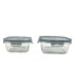 2 Piece Glass Food Storage