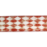 2.5" x 10yd Orange & Gold Diamond Ribbon