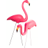 30" & 28" Pink Flamingos