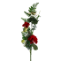 28" Geranium Berry Fern Spray - Red