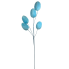 24" Pear Velvet Egg Spray - Blue