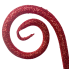 18" Glitter Tube Spiral Curly Spray - Red