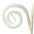 18" Glitter Tube Spiral Curly Spray - White