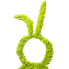 20" Beaded Easter Bunny Wreath - Lime Green