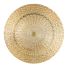 13" Gold Weave Patterned Charger Plate