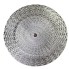 13" Silver Weave Patterned Charger Plate