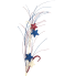 35" Glittered Star Explosion Spray