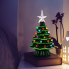 7.5" Ceramic Light Up Tree - Green