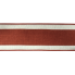 2.5" x 10yd Burnt Orange with White Border Ribbon