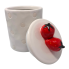 Ceramic Canister with Strawberries